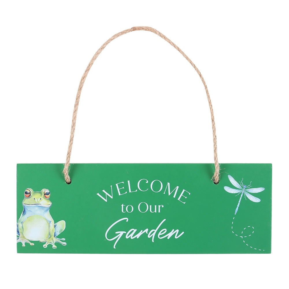 Something Different - Green Welcome to Our Garden Decoratief bord - Multicolours